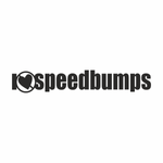 Auto si Moto - Intretinere auto - Stickere auto - Sticker auto cu I love speed bumps, 20cm, negru - Infinity.ro