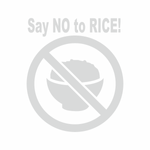 Auto si Moto - Intretinere auto - Stickere auto - Sticker auto cu say no to rice, tuning, JDM, 20cm, alb - Infinity.ro