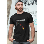 Fashion, accesorii si bijuterii - Barbati - Imbracaminte - Tricouri si bluze barbati - Tricou personalizat pentru barbati, Priti Global, This is fine, Negru, S - Infinity.ro