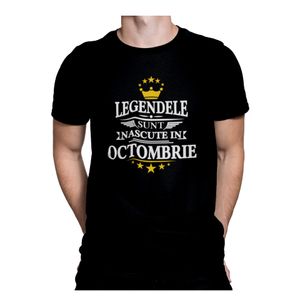 Tricou barbati, Priti Global, cadou unic pentru prieteniegendele sunt nascute in Octombrie