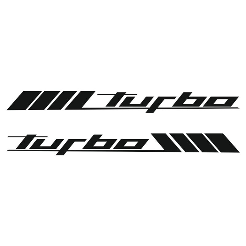 Auto si Moto - Intretinere auto - Stickere auto - Set doua stickere pentru oglinzi masini, turbo, negru, 15 x 1,4 cm - Infinity.ro
