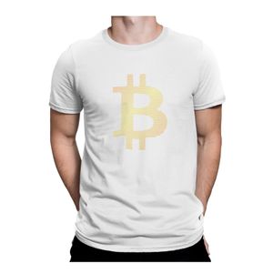 Tricou personalizat pentru barbatii pasionati de criptomonede, Priti Global, impri cu BITCOIN