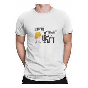 Tricou barbati, Priti Global, Check me, bitcoin please, i'm trying to work