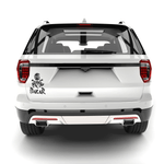 Auto si Moto - Intretinere auto - Stickere auto - Set doua stickere decorative tuning, dakar, cap de schelet, automobile sport de teren, 4x4, dimensiune sticker 30 x 22 cm, negru - Infinity.ro