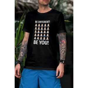 Tricou pentru barbati, impri cu mesaj motivational, Priti Global, Be different, be you