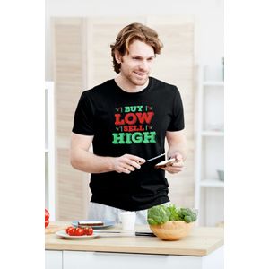 Tricou pentru traderi, Priti Global, personalizat cu mesaj amuzant, Buy lowell high