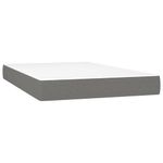 Casa si Gradina - Mobilier - Paturi si accesorii - Paturi - Pat box spring cu saltea, gri inchis, 120x200 cm, textil - Infinity.ro