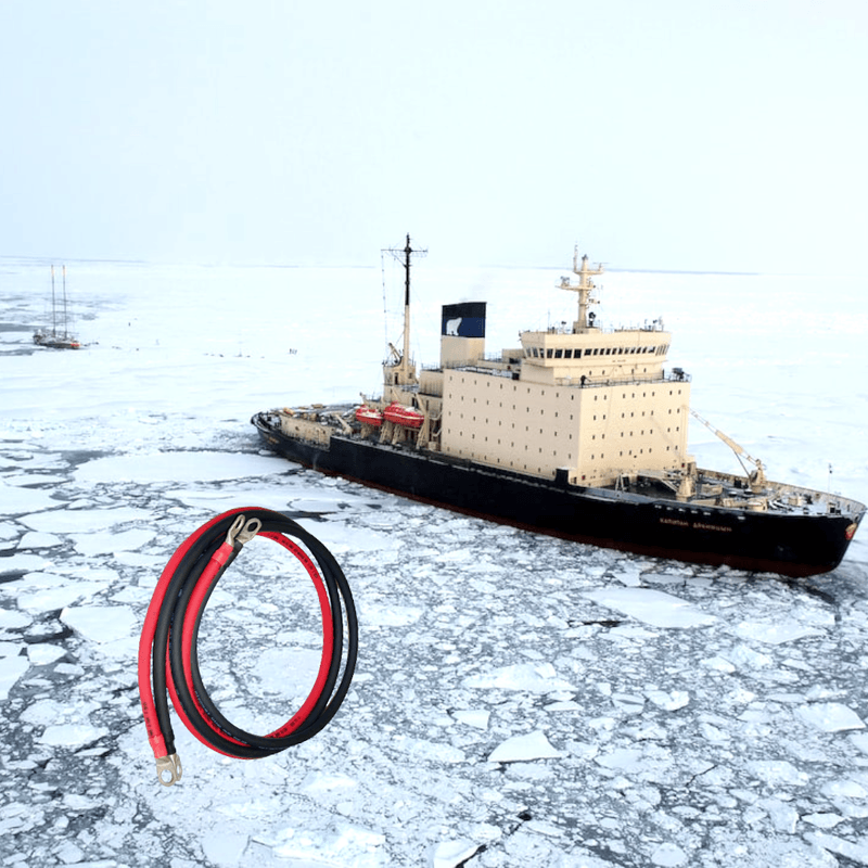 Auto si Moto - Electrice auto - Baterii auto - Set cablu baterie, diametru 6mm, rosu, negru, 2x100 cm, cu papuci 6mm, ambele capete, rezistent UV - Infinity.ro