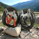 Auto si Moto - Electrice auto - Alte accesorii electrice auto - Cabluri de pornire,12/24V,set 2x2.5m,cu 4 clesti manere izolate 600A,transfer curent auto,sectiune transversala 25mm - Infinity.ro