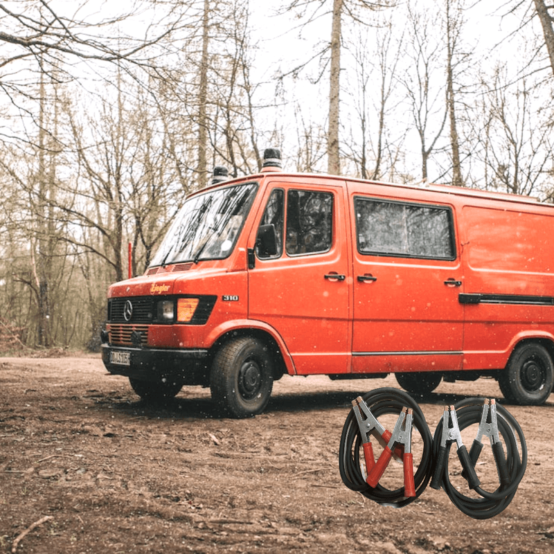 Auto si Moto - Electrice auto - Alte accesorii electrice auto - Cabluri de pornire,12/24V,set 2x2.5m,cu 4 clesti manere izolate 600A,transfer curent auto,sectiune transversala 25mm - Infinity.ro