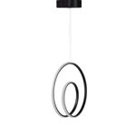 Casa si Gradina - Corpuri si surse de iluminat - Lustre si pendule - Candelabru led, pentru birouri, camere hotel si locuinte, culoare negru, design futuristic - Infinity.ro