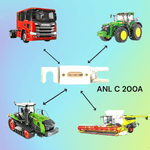 Casa si Gradina - Electrice - Distributie electrica si comanda - Sigurante - Siguranta fuzibila model ANL C200A, PV, pentru autoturism, autocamion, stivuitor si tractor universal - Infinity.ro