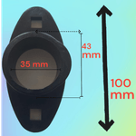 Casa si Gradina - Gradinarit si plante - Agricultura - Utilaje agricole - Set bucsa deget escamotabil, pentru combine agricole, 3 bucati, plastic, lungime 100 mm, diametru interior 35 mm - Infinity.ro