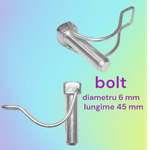 Casa si Gradina - Gradinarit si plante - Agricultura - Utilaje agricole - Cui siguranta cu clema, din otel zincat, diametru bolt 6 mm, pentru diverse variante tiranti, utilizabil si ca bolt fixare - Infinity.ro