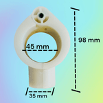 Casa si Gradina - Gradinarit si plante - Agricultura - Utilaje agricole - Set clema deget escamotabil, 5 piese, pentru combine agricole, dimensiune 98x50 mm, plastic, alb - Infinity.ro