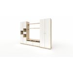 Casa si Gradina - Mobilier - Seturi de mobilier - Seturi living - Living Mora L 300 x A 50 x H 200 cm white loft pine - Infinity.ro