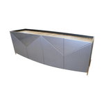 Casa si Gradina - Mobilier - Comode si corpuri - Comode - Comoda Mona Fronturi MDF vopsit si frezat L 180 x A 45 x H 80 cm black and purple - Infinity.ro