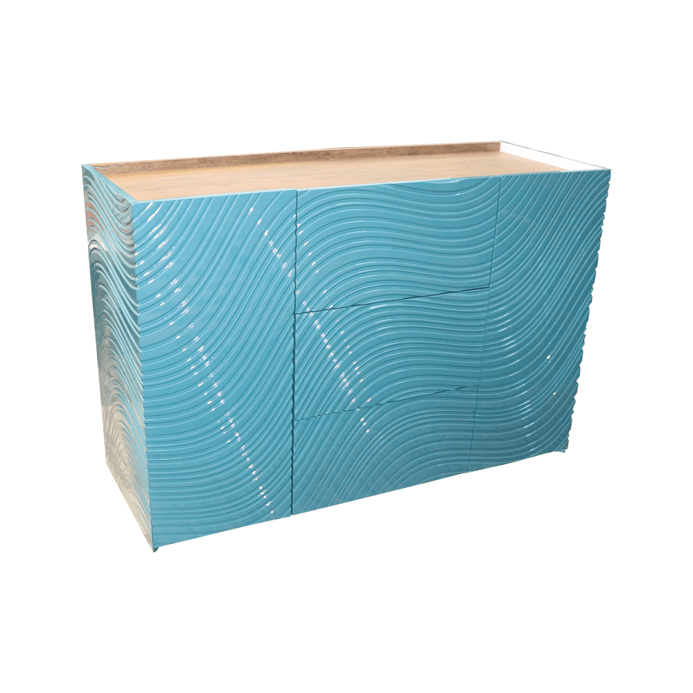 Comoda Texture L 160 x A 45 x H 80 cm Sky Blue