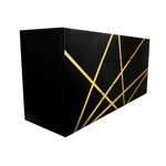 Casa si Gradina - Mobilier - Comode si corpuri - Comode - Comoda Line 2.0 MDF vopsit matt Black - Infinity.ro