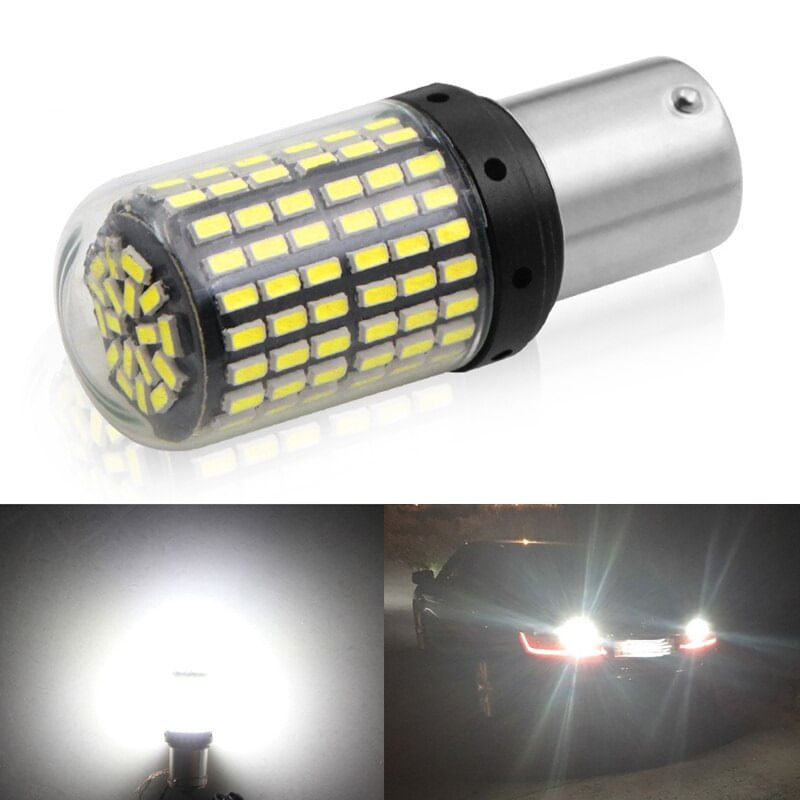 Auto si Moto - Electrice auto - Iluminare si semnalizare - Becuri auto - Set de 2 Becuri led auto Canbus PY21W BAU15s alb rece - Infinity.ro