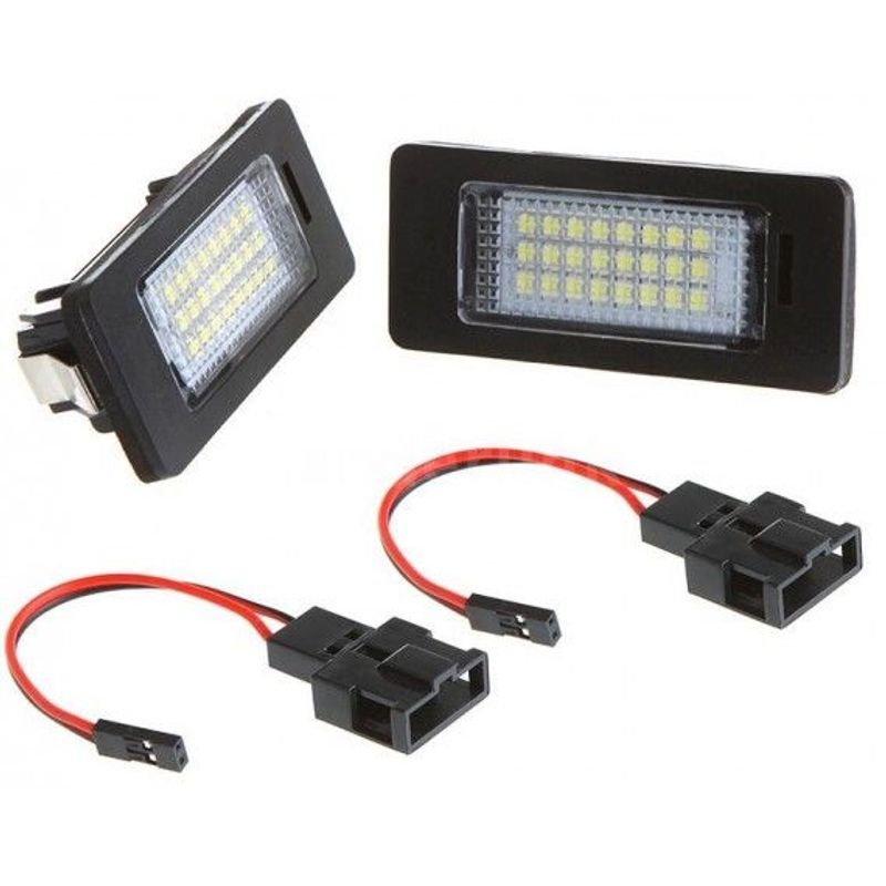 Auto si Moto - Electrice auto - Iluminare si semnalizare - Lumini ambientale - Set lampi numar led auto Audi si Vw 2 buc pe set - Infinity.ro