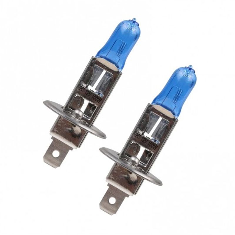 Auto si Moto - Electrice auto - Iluminare si semnalizare - Becuri auto - Set 2 becuri halogen 55w 5000K Skyline H1 cu 12V - Infinity.ro