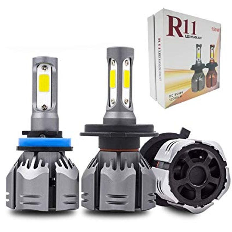 Auto si Moto - Electrice auto - Iluminare si semnalizare - Becuri auto - Kit becuri led COB 4300k H4 2 buc/set - Infinity.ro