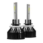 Auto si Moto - Electrice auto - Iluminare si semnalizare - Becuri auto - Set de 2 becuri Led auto Cob Mini F2S H27 880 881 36w - Infinity.ro