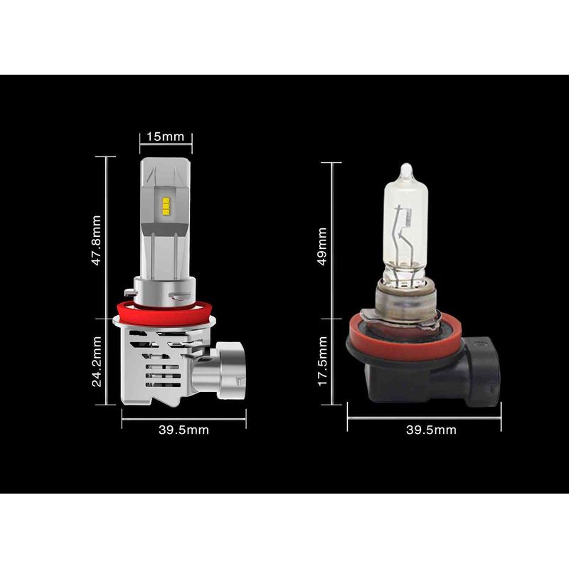 Auto si Moto - Electrice auto - Iluminare si semnalizare - Becuri auto - Kit becuri led auto CSP ZES M3 H8/H9/H11 2 buc /set - Infinity.ro