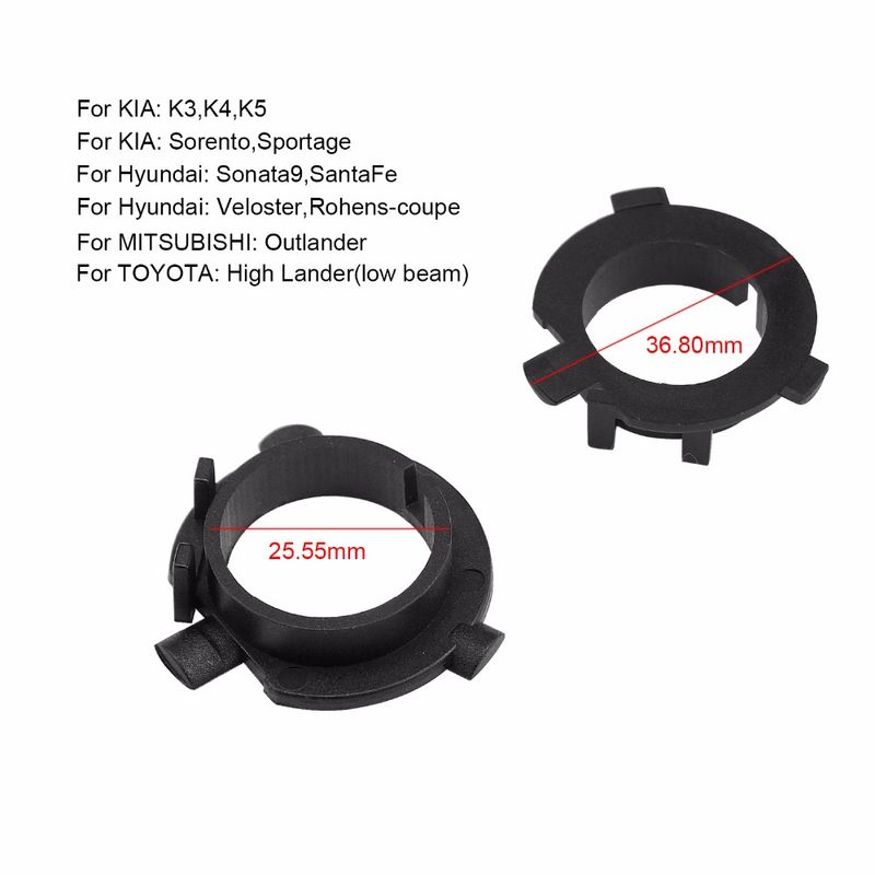 Auto si Moto - Electrice auto - Iluminare si semnalizare - Becuri auto - Adaptoare becuri led H7 2 buc/set Kia si Hyundai - Infinity.ro