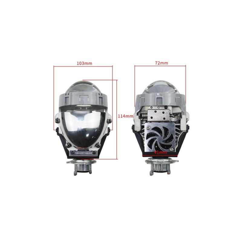 Auto si Moto - Piese auto si accesorii - Caroserie - Faruri, stopuri si proiectoare - Set de 2 lupe Bi-Led Xentech Light P series 2,5 inchi 35w 5500k 12V - Infinity.ro