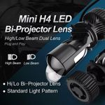 Auto si Moto - Electrice auto - Iluminare si semnalizare - Becuri auto - Set de 2 becuri led Xentech Light H4 Bi-Proiector Lupa mini 6000k 50w - Infinity.ro