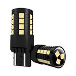 Auto si Moto - Electrice auto - Iluminare si semnalizare - Becuri auto - Set de 2 becuri led auto Xentech light W21w/5w 27 SMD alb canbus pozitie cu lumina de zi 9-30V - Infinity.ro