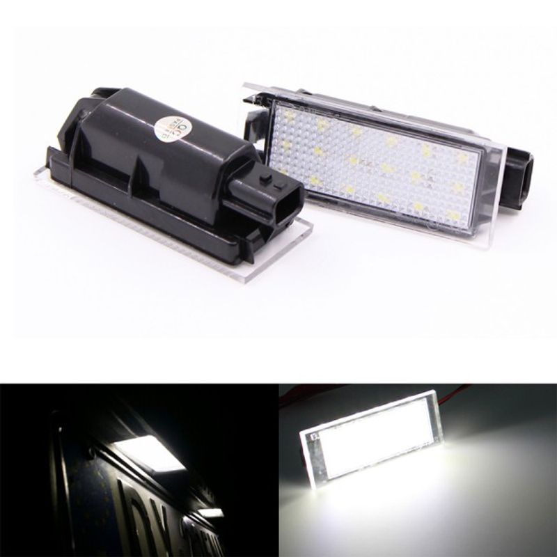 Auto si Moto - Electrice auto - Iluminare si semnalizare - Lumini ambientale - Set 2 lampi numar led Xentech Light Renault Megane, Clio, Laguna Canbus 6000k - Infinity.ro