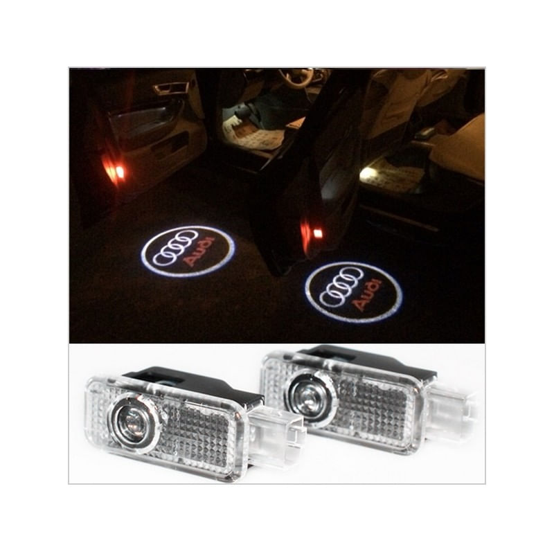 Auto si Moto - Electrice auto - Iluminare si semnalizare - Lumini ambientale - Set de 2 lampi Logo led portiere Xentech Light Audi - Infinity.ro