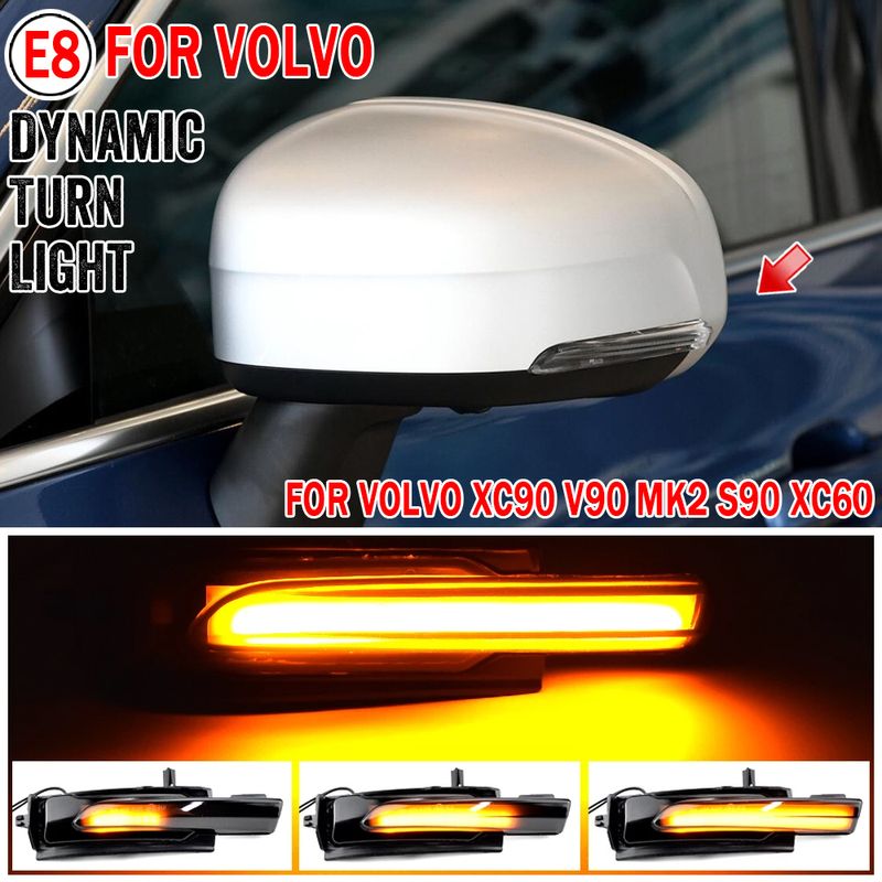 Auto si Moto - Piese auto si accesorii - Caroserie - Faruri, stopuri si proiectoare - Set de 2 lampi led semnalizare dinamica/progresiva fumurie oglinda Xentech Light Volvo XC90, XC60, 12V - Infinity.ro