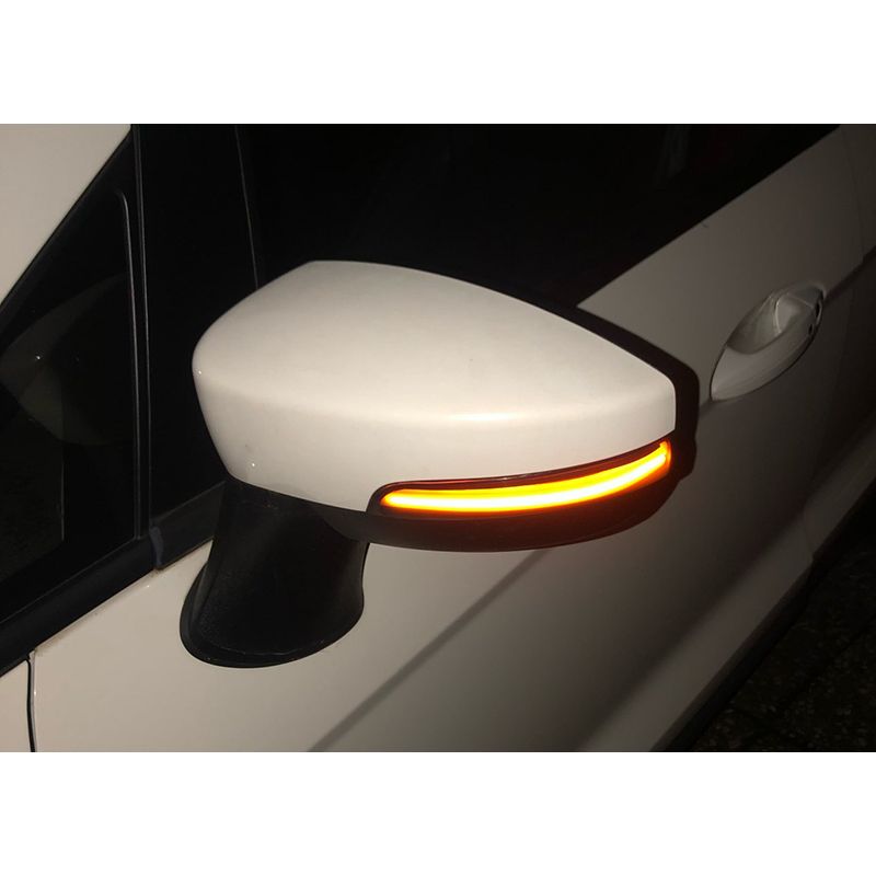 Auto si Moto - Piese auto si accesorii - Caroserie - Faruri, stopuri si proiectoare - Set de 2 lampi led semnalizare dinamica/progresiva fumurie oglinda Xentech Light Ford Kuga, Ford Ecosport 12V - Infinity.ro