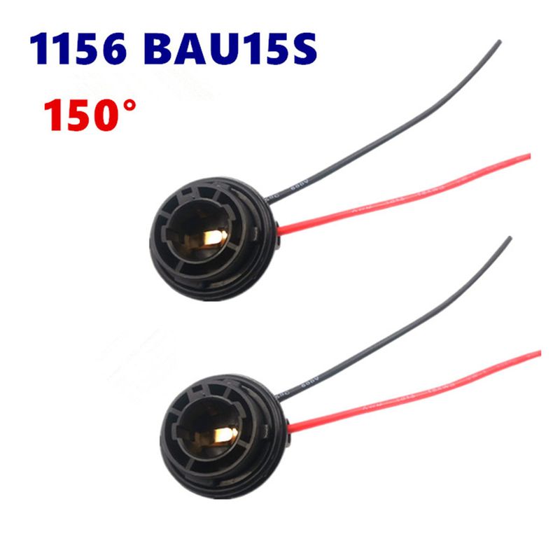 Auto si Moto - Electrice auto - Iluminare si semnalizare - Becuri auto - Set de 2 socluri Py21w 1156 cu cablaj pentru becuri led / incandescenta - Infinity.ro