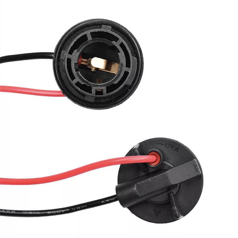 Auto si Moto - Electrice auto - Iluminare si semnalizare - Becuri auto - Set de 2 socluri Py21w 1156 cu cablaj pentru becuri led / incandescenta - Infinity.ro