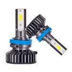 Auto si Moto - Electrice auto - Iluminare si semnalizare - Becuri auto - Set de 2 becuri Led auto Cob Mini F2S H8 H9 H11 H16 36w - Infinity.ro