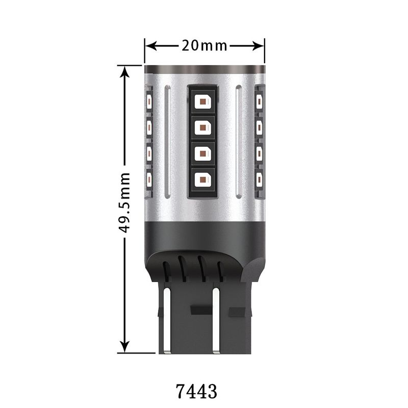 Auto si Moto - Electrice auto - Iluminare si semnalizare - Becuri auto - Set de 2 Becuri led Xentech Light 24 Smd 3838 3157 30w/bec alb Canbus Pro - Infinity.ro