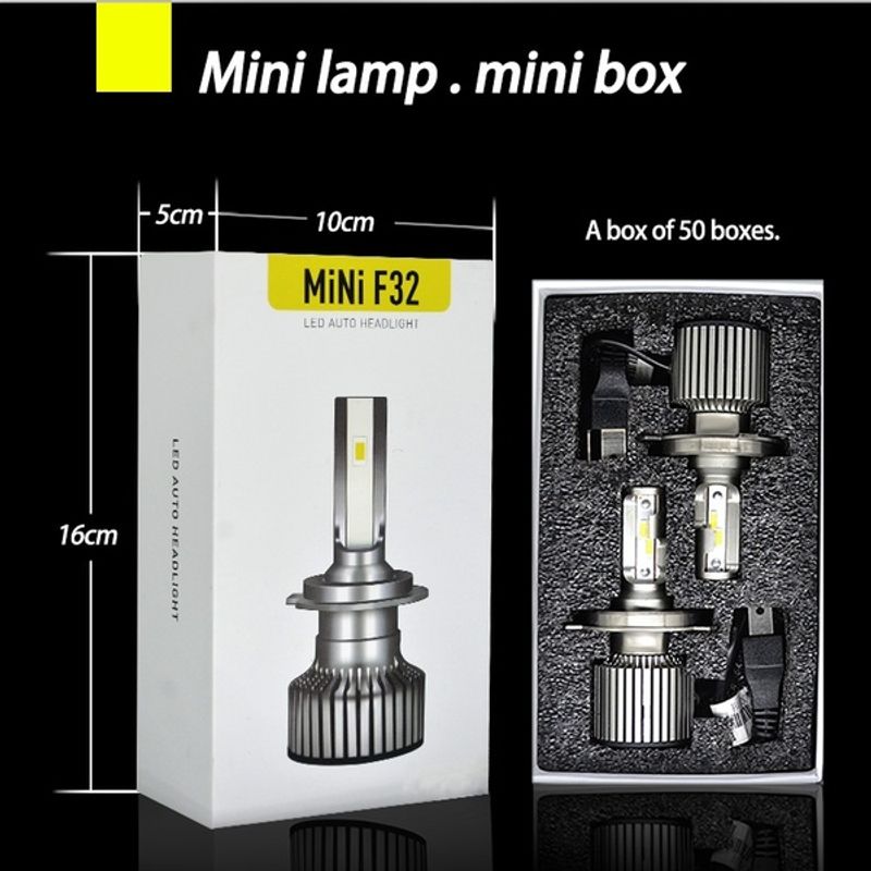 Auto si Moto - Electrice auto - Iluminare si semnalizare - Becuri auto - Kit becuri led auto CSP 2 buc/ set F32 Mini HIR 2 (9012) - Infinity.ro