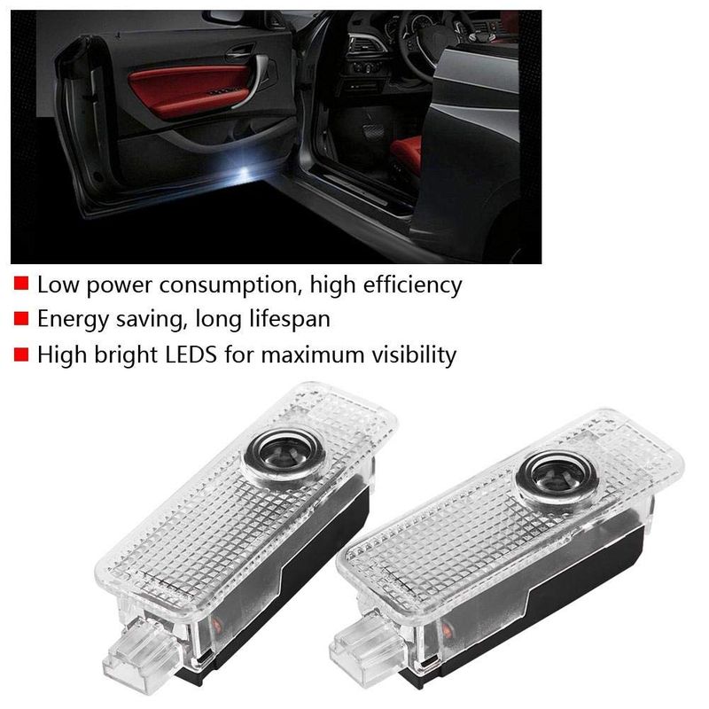 Auto si Moto - Electrice auto - Iluminare si semnalizare - Becuri auto - Set de 2 lampi led Logo Jaguar portiera/usa auto Xentech Light - Infinity.ro