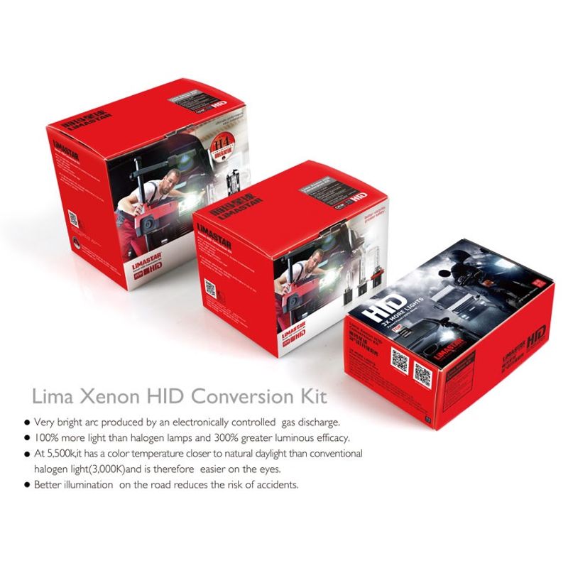 Auto si Moto - Electrice auto - Iluminare si semnalizare - Becuri auto - Kit conversie xenon Limastar 55w OEM pornire instant H11 6000k - Infinity.ro