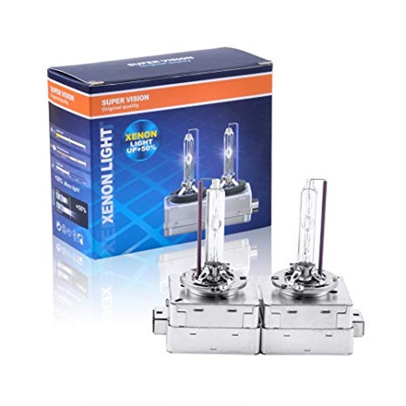 Auto si Moto - Electrice auto - Iluminare si semnalizare - Becuri auto - Becuri xenon D3S 6000K 35 w SuperVision Original UP +50% - Infinity.ro