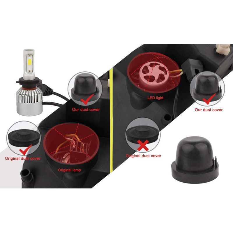 Auto si Moto - Piese auto si accesorii - Caroserie - Faruri, stopuri si proiectoare - Capace de protectie faruri din cauciuc set de 2 buc diametru 100mm - Infinity.ro