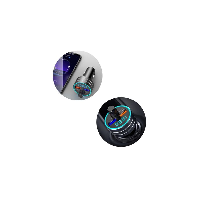 Auto si Moto - Electronice auto - Multimedia auto - Modulator FM ZTB-C1S bluetooth, USB si incarcare rapida 3.1 A - Infinity.ro