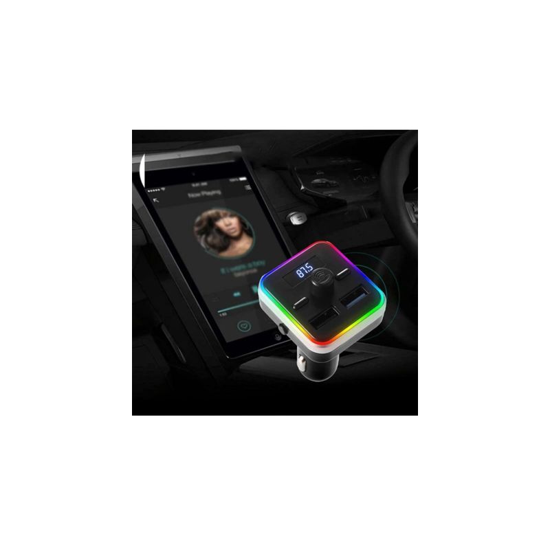 Auto si Moto - Electronice auto - Multimedia auto - Modulator FM Bluetooth Player M26 Multifunction Wireless 12-24V incarcare rapida 3.1 A - Infinity.ro