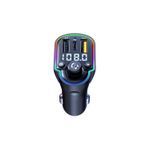 Auto si Moto - Electronice auto - Multimedia auto - Modulator FM Bluetooth 5.0 Incarcare rapida RGB Ambient MP3 Player Tip C PD 20W USB QC 3.0 ZTB-A8 - Infinity.ro