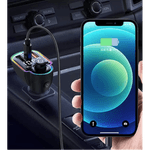 Auto si Moto - Electronice auto - Multimedia auto - Modulator FM Bluetooth 5.0 Incarcare rapida RGB Ambient MP3 Player Tip C PD 20W USB QC 3.0 ZTB-A8 - Infinity.ro